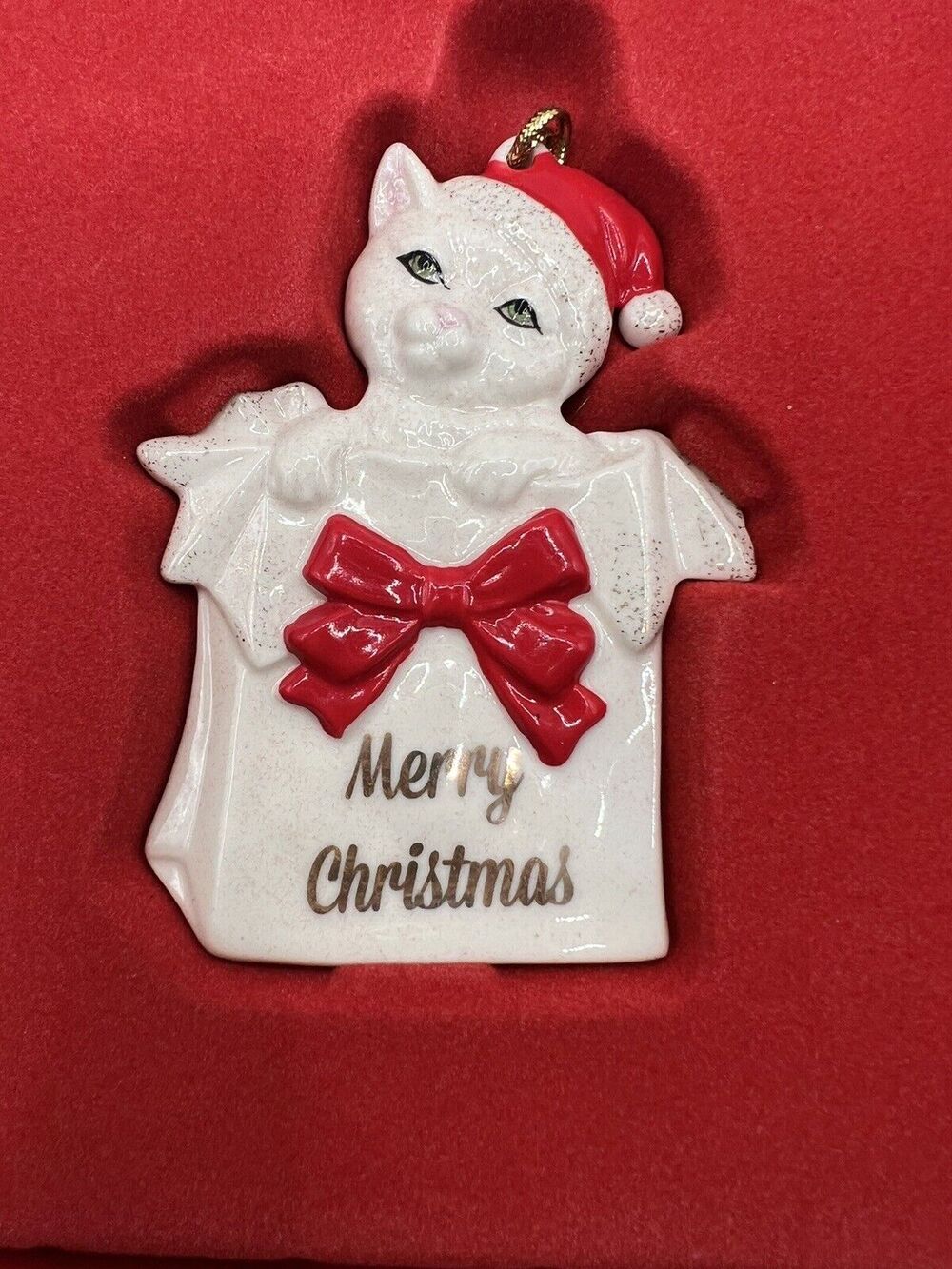 Lenox Kitty Christmas Ornament 838317 New In Original Box